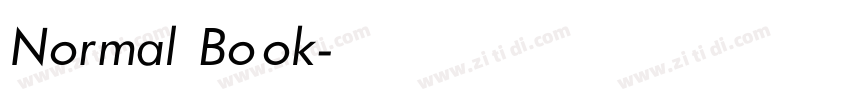 Normal Book字体转换